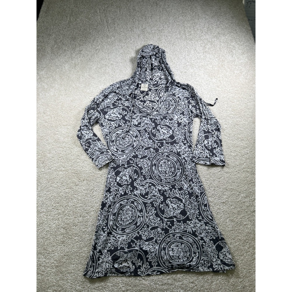 The Balance Collection Dress Womens Small Floral Print Hooded Pullover Casual